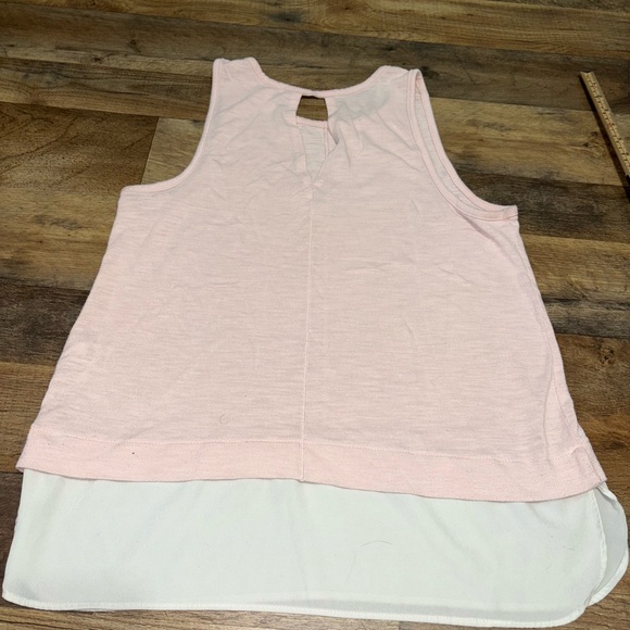 🌸 J.Crew Blush Pink Layered Tank Top – Size Medium 🌸 - Picture 6 of 7